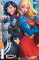 DC MARVEL SUPERMAN SPIDER-MAN (2026) #1 (ONE SHOT) CVR M STANLEY ARTGERM LAU SUPERGIRL & SILK CARD STOCK VAR