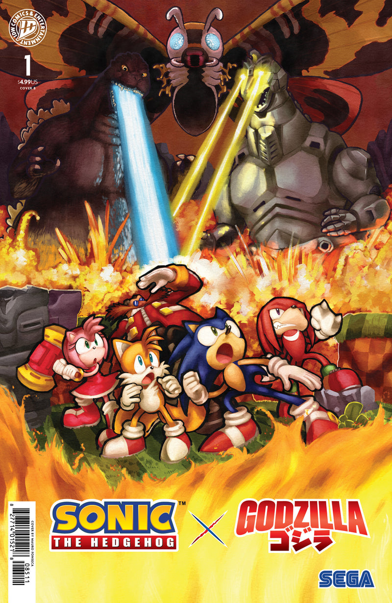 SONIC THE HEDGEHOG X GODZILLA (2026) #1 CVR B FONSECA