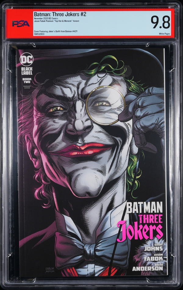 BATMAN: THREE JOKERS (2020) #2 TOP HAT VARIANT PSA 9.8