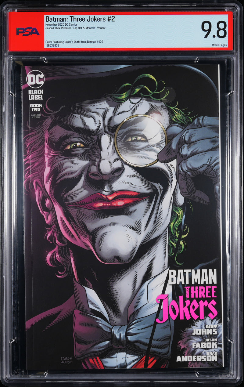 BATMAN: THREE JOKERS (2020) #2 TOP HAT VARIANT PSA 9.8