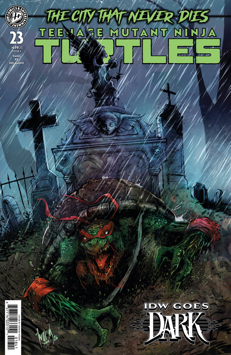 TEENAGE MUTANT NINJA TURTLES (2024) #23 CVR E DAMIEN WORM IDW GOES DARK