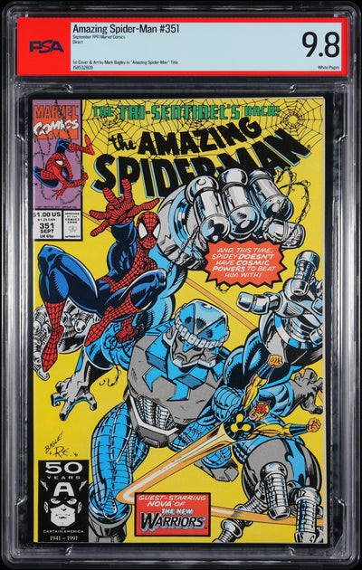 AMAZING SPIDER-MAN (1991) #351 DIRECT PSA 9.8