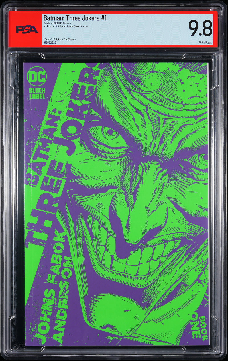 BATMAN: THREE JOKERS (2020) #1 1:25 JASON FABOK VARIANT PSA 9.8