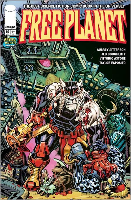 FREE PLANET (2025) #10 CVR C JED DOUGHERTY INVINCIBLE TEAM UP VAR