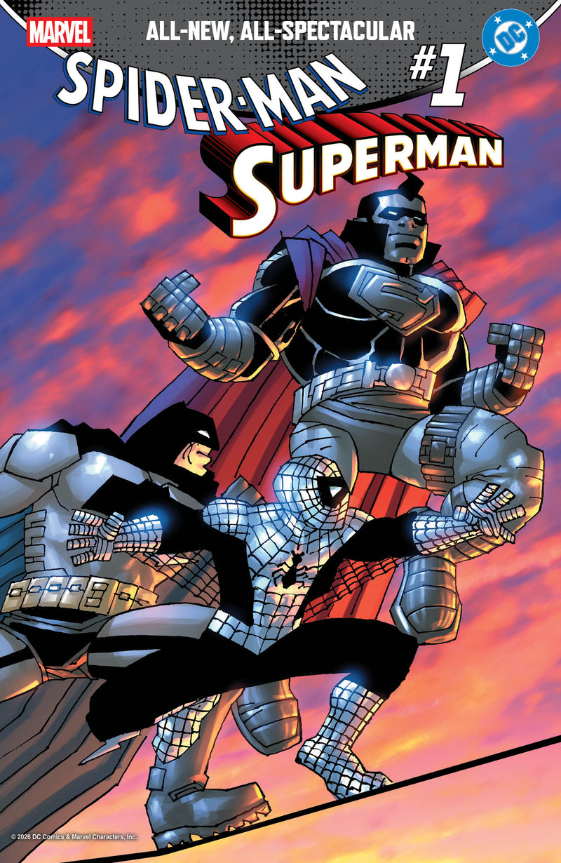 MARVEL DC SPIDER-MAN SUPERMAN (2026) #1 50 COPY INCV FRANK MILLER VAR (VF)
