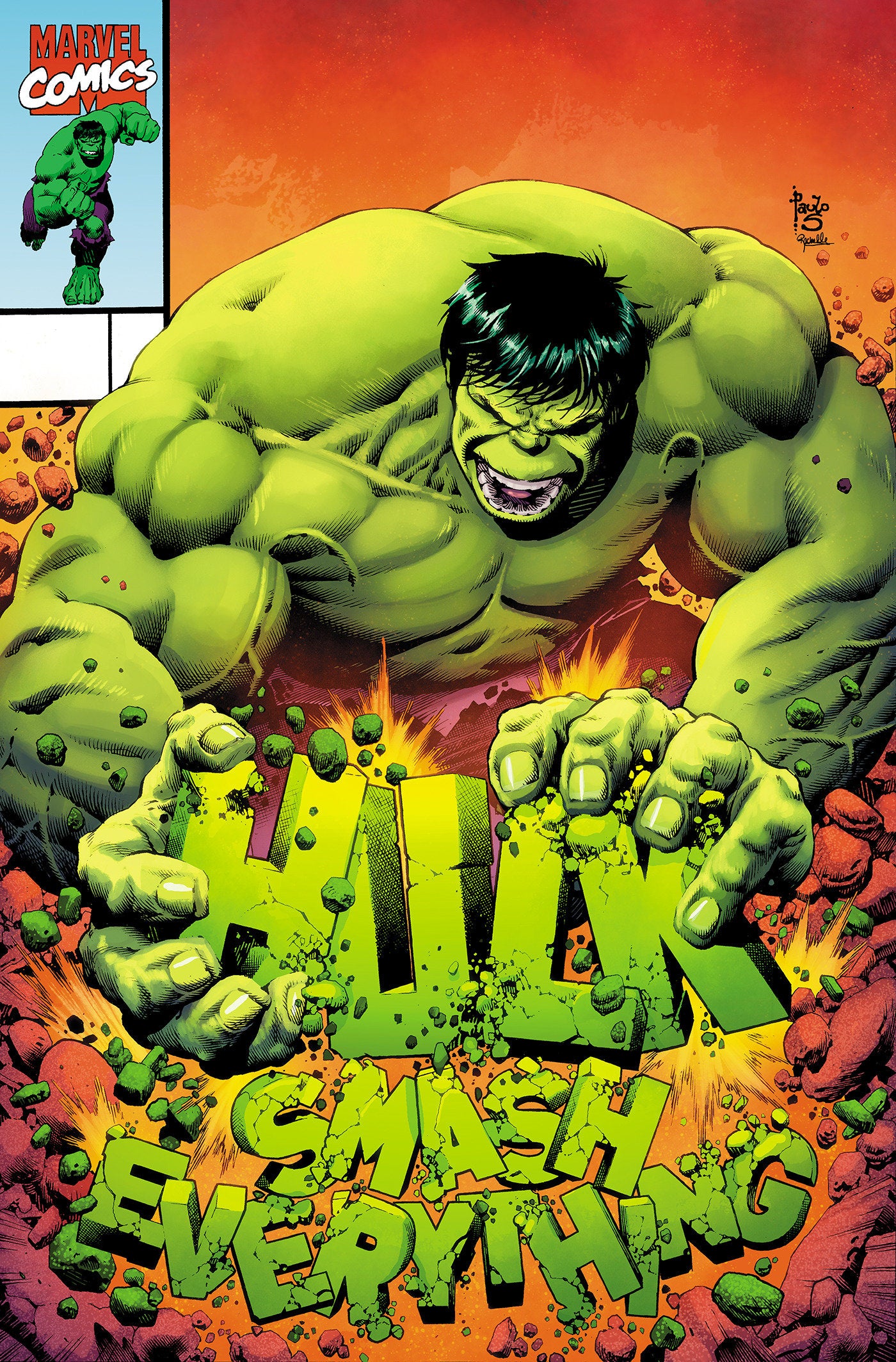 HULK SMASH EVERYTHING (2025) #1 25 COPY INCV PAULO SIQUEIRA VAR