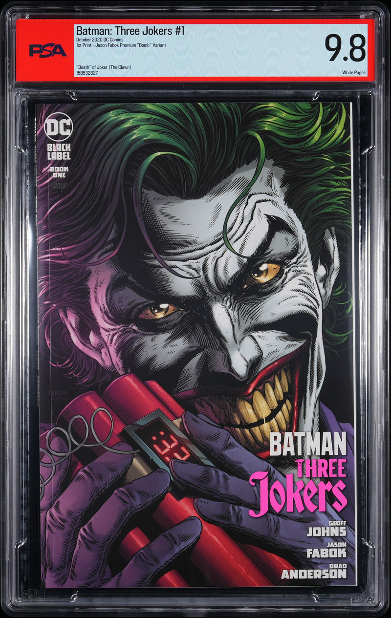BATMAN: THREE JOKERS (2020) #1 BOMB VARIANT PSA 9.8