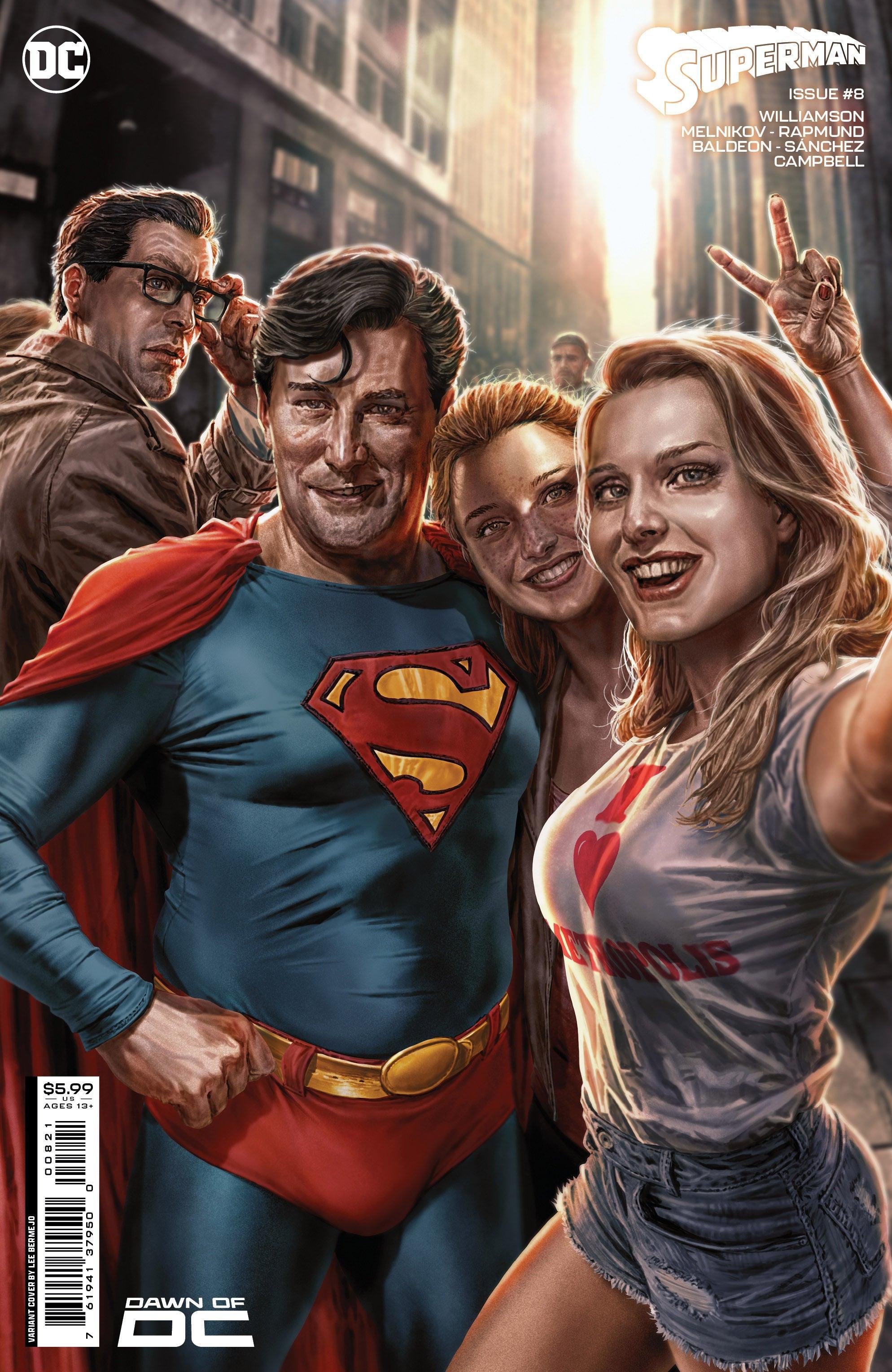 SUPERMAN VOL 7 (2023) #8 CVR B LEE BERMEJO CARD STOCK VAR - Kings Comics