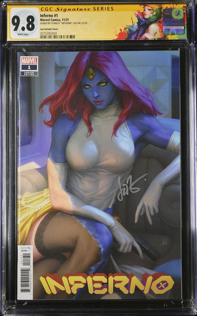CGC INFERNO VOL 2 #1 LAU VARIANT (9.8) SIGNATURE SERIES - SIGNED BY STANLEY "ARTGERM" LAU