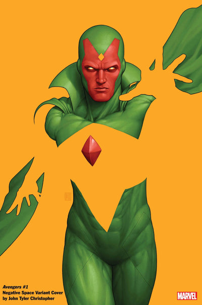 AVENGERS VOL 8 #1 JOHN TYLER CHRISTOPHER NEGATIVE SPACE VAR