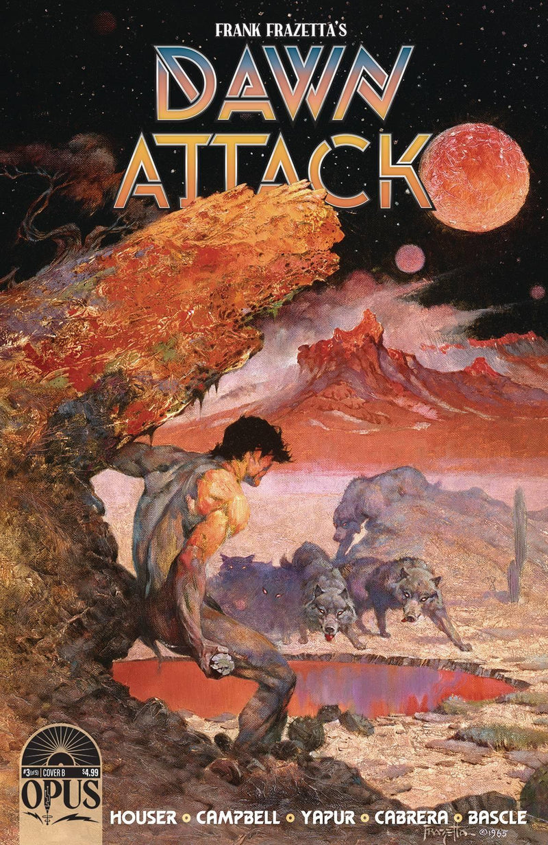 FRANK FRAZETTAS DAWN ATTACK #3 CVR B FRAZETTA