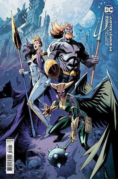 JUSTICE LEAGUE VOL 4 #64 CVR B JASON HOWARD CARD STOCK VAR