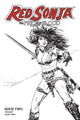 RED SONJA PRICE OF BLOOD #2 10 COPY GOLDEN B&W INCV
