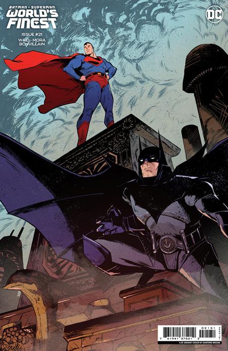 BATMAN SUPERMAN WORLDS FINEST (2022) #21 CVR E INC 1:25 SANFORD GREENE CARD STOCK VAR