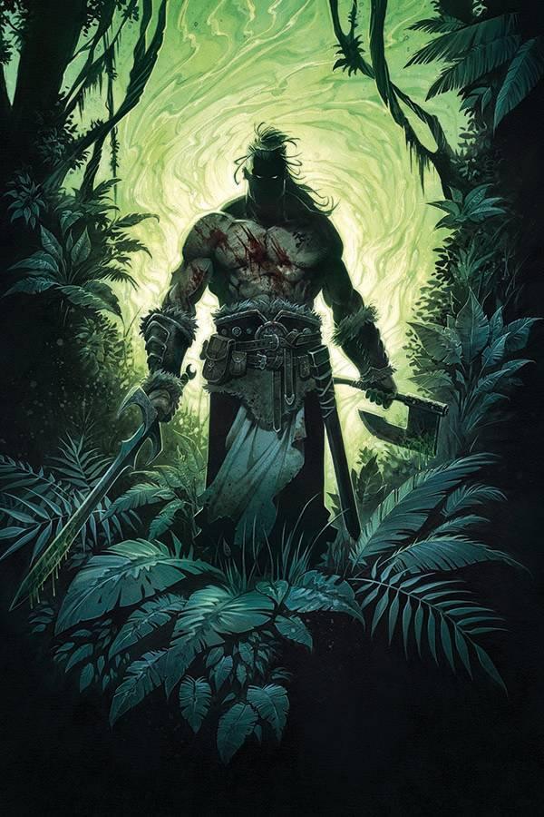CIMMERIAN BEYOND THE BLACK RIVER #1 CVR G 20 COPY JEAN VIRGIN INCV - (HAS FAULT SEE NOTES)