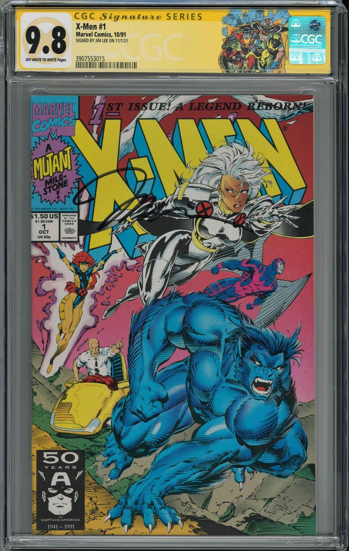 CGC X-MEN VOL 2 #1 BEAST & STORM COVER (9.8) SIGNATURE SERIES - SIGNED BY JIM LEE - Kings Comics