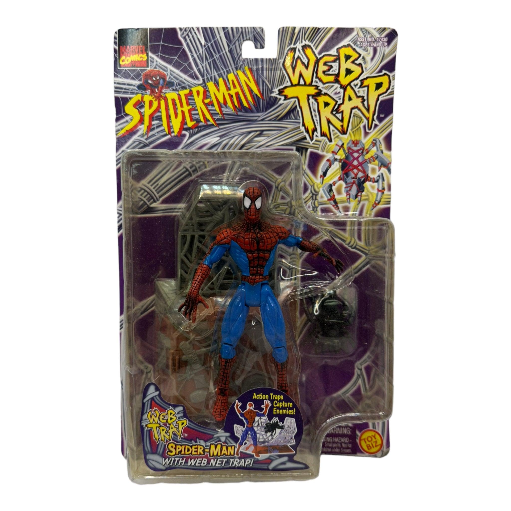 1997 TOYBIZ SPIDER-MAN WEB TRAP SPIDER-MAN AF - Kings Comics