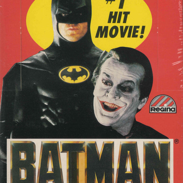 1989 REGINA BATMAN MOVIE SERIES 1 CARDS COMPLETE BOX (36 PACKS) - Kings Comics