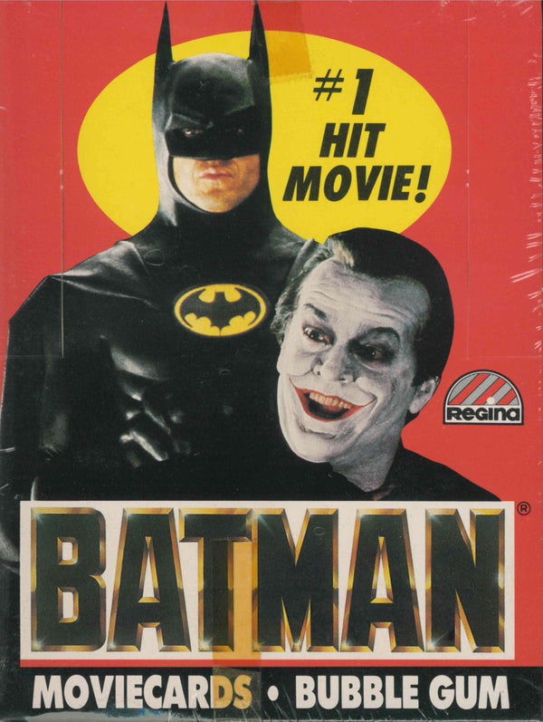 1989 REGINA BATMAN MOVIE SERIES 1 CARDS COMPLETE BOX (36 PACKS)