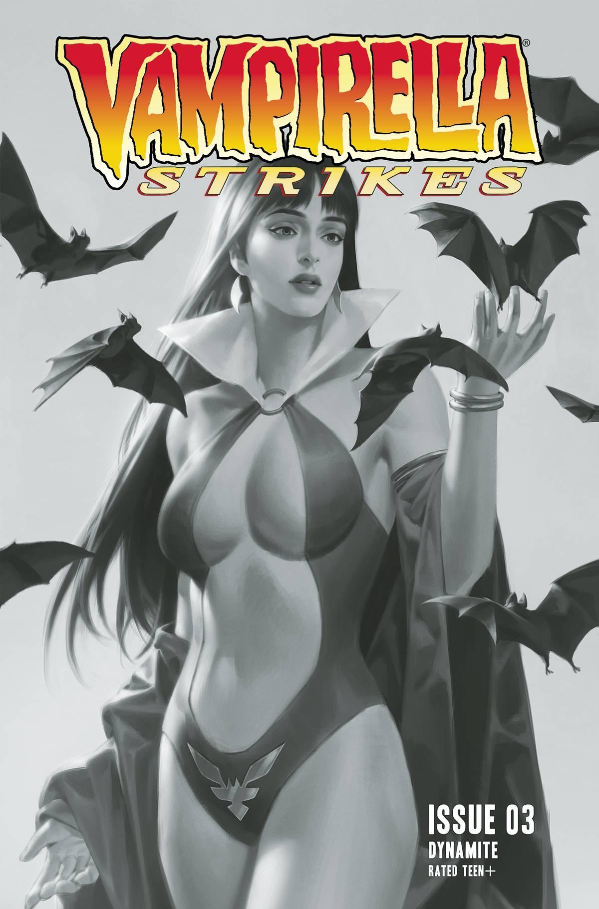 VAMPIRELLA STRIKES VOL 3 #3 CVR I 25 COPY INCV YOON B&W - Kings Comics