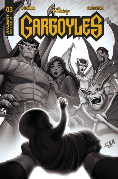 GARGOYLES VOL 3 (2022) #3 CVR I 15 COPY INCV NAKAYAMA B&W
