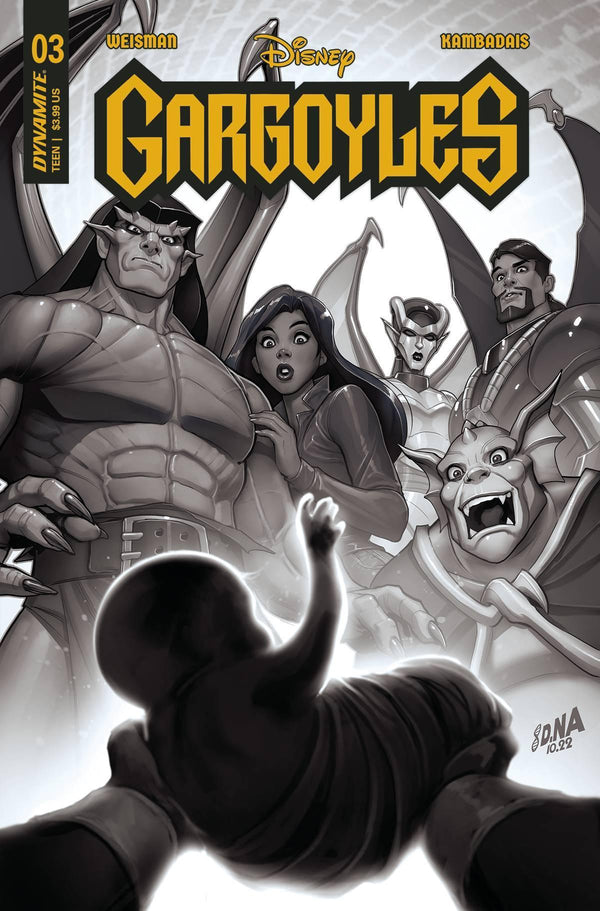GARGOYLES VOL 3 (2022) #3 CVR I 15 COPY INCV NAKAYAMA B&W