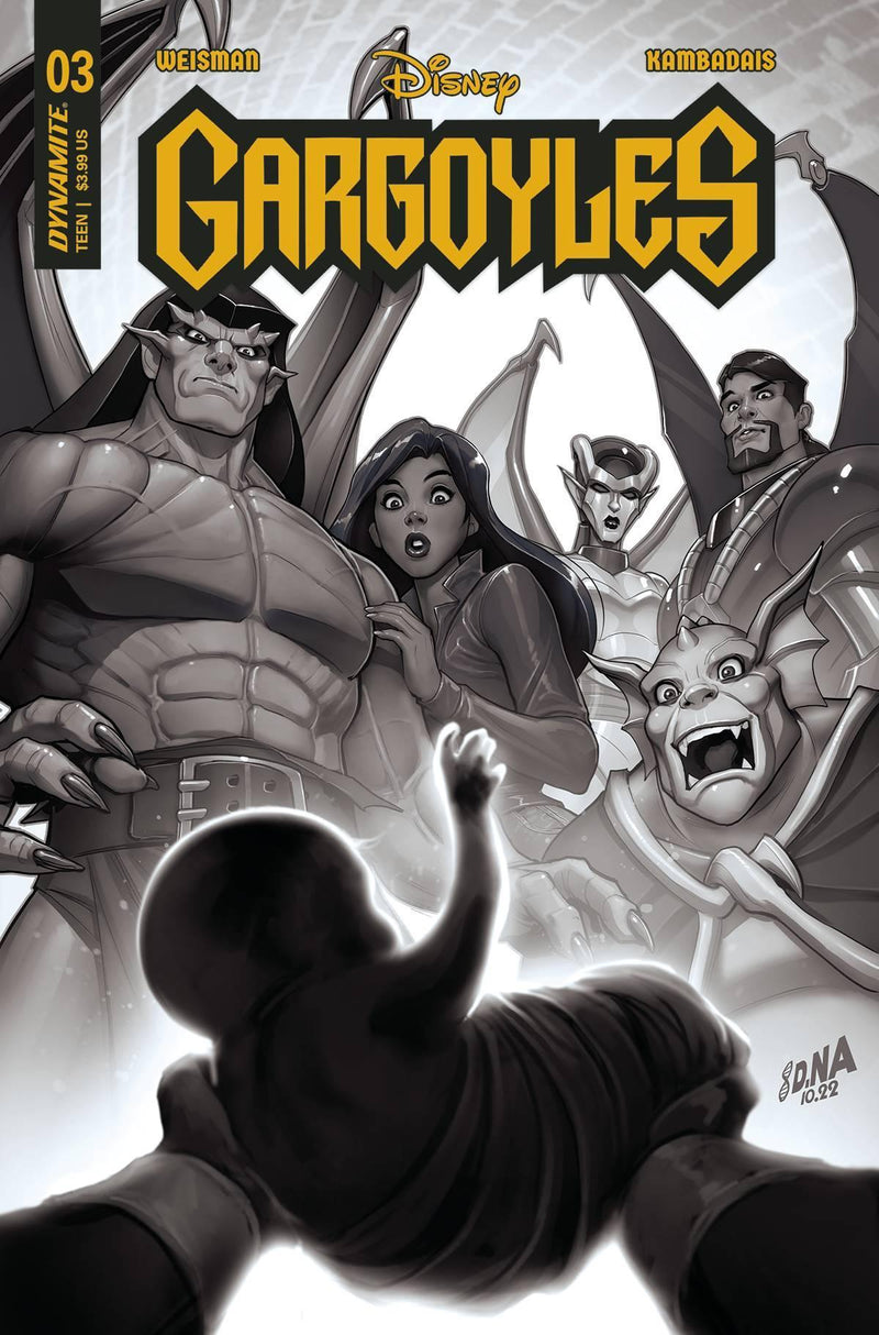 GARGOYLES VOL 3 (2022) #3 CVR I 15 COPY INCV NAKAYAMA B&W
