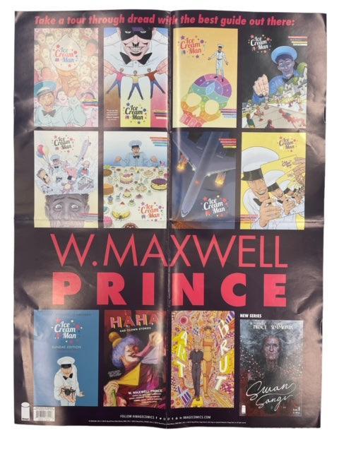 SWAN SONGS / PRINCE BACKLIST FOLDED PROMO POSTER - Kings Comics