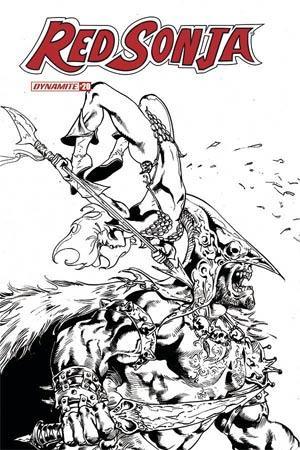 RED SONJA VOL 8 #20 11 COPY CASTRO B&W FOC INCV