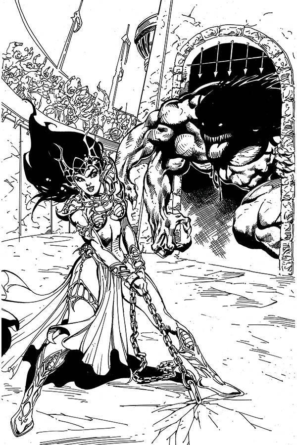 DEJAH THORIS VOL 3 #7 11 COPY CASTRO B&W VIRGIN FOC INCV - Kings Comics