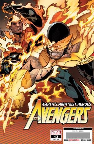 AVENGERS VOL 7 #43 2ND PTG GARRON VAR - Kings Comics