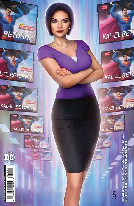 SUPERMAN SON OF KAL-EL #18 CVR D INC 1:25 NATHAN SZERDY CARD STOCK VAR (KAL-EL RETURNS)