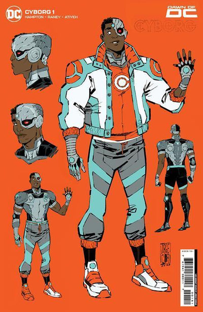 CYBORG VOL 3 (2023) #1 CVR E INC 1:50 JORGE CORONA DESIGN CARD STOCK VAR
