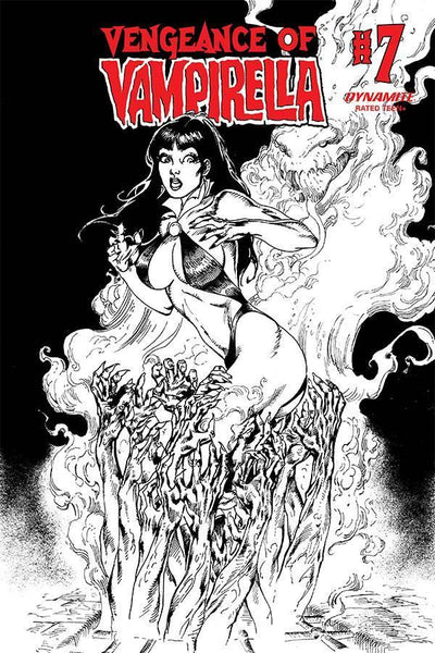 VENGEANCE OF VAMPIRELLA VOL 2 #7 11 COPY CASTRO B&W FOC INCV