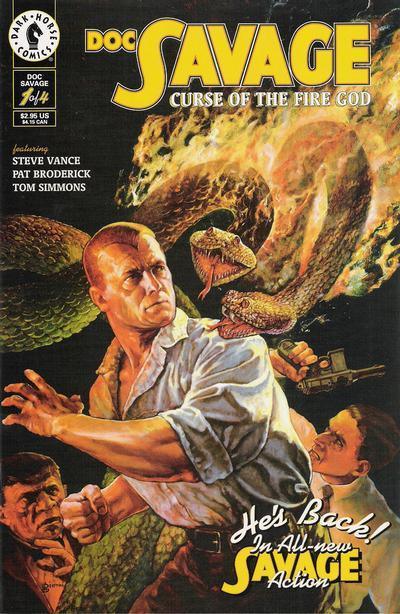 DOC SAVAGE CURSE OF THE FIRE GOD (1995) SET OF FOUR