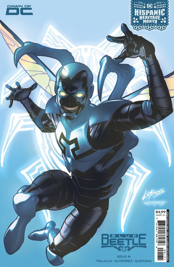 BLUE BEETLE VOL 5 (2023) #1 CVR D PABLO VILLALOBOS HISPANIC HERITAGE MONTH CARD STOCK VAR