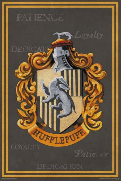 HARRY POTTER HUFFLEPUFF CREST POSTER