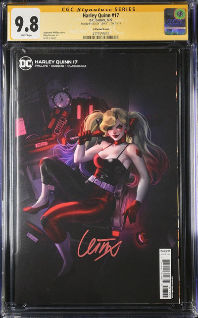 CGC HARLEY QUINN VOL 4 #17 1:25 LI VARIANT (9.8) SIGNATURE SERIES - SIGNED BY LESLEY "LEIRIX" LI