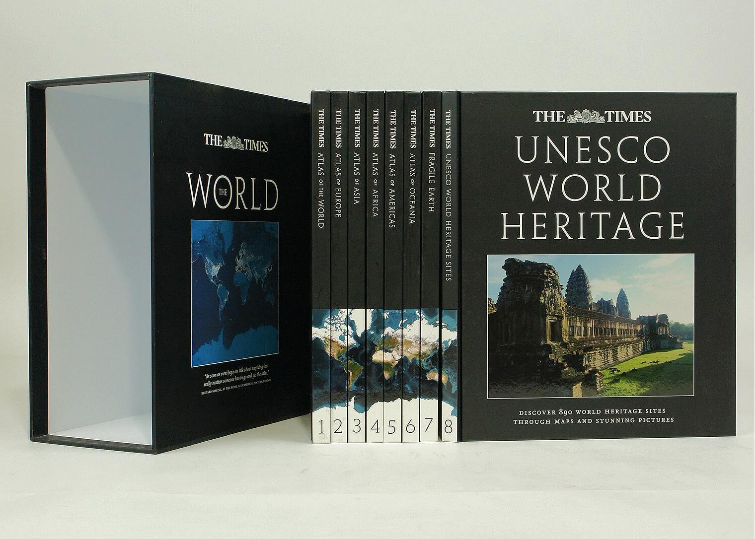 THE TIMES ATLAS OF THE WORLD (2010) 8 VOLUME SET - Kings Comics