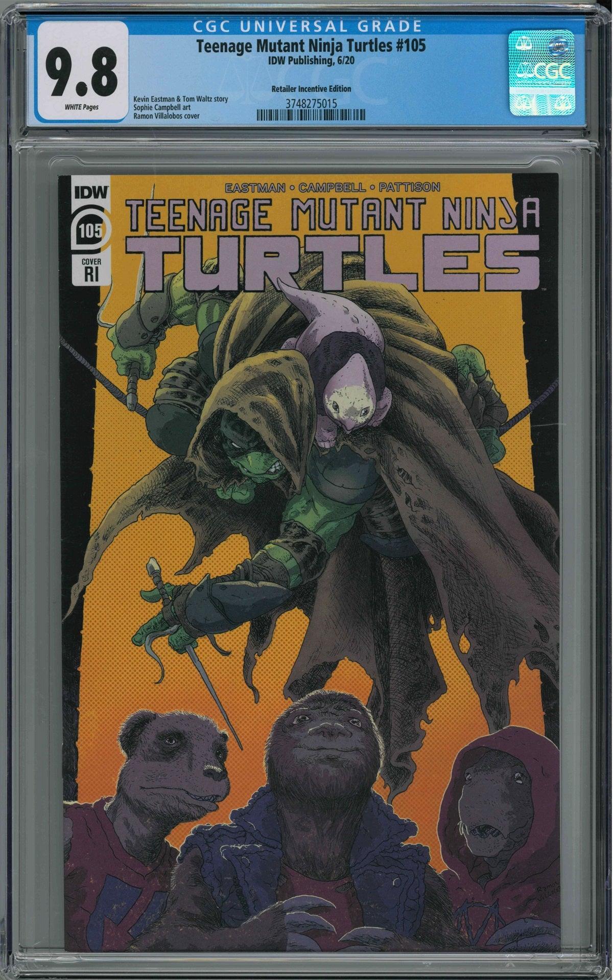 CGC TEENAGE MUTANT NINJA TURTLES #105 1:10 RETAILER INCENTIVE (9.8) - Kings Comics