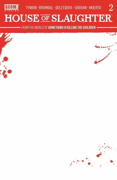 HOUSE OF SLAUGHTER (2021) #2 CVR C BLANK SKETCH VAR