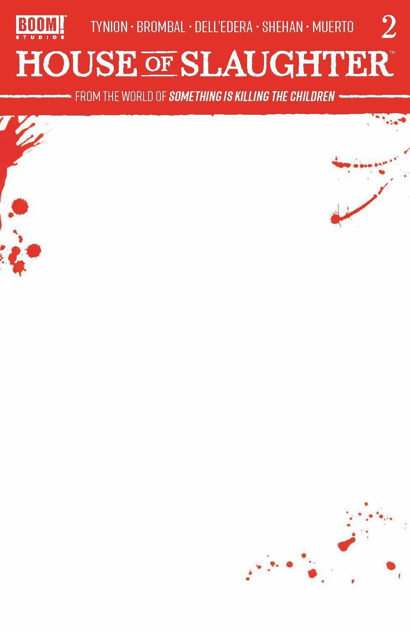 HOUSE OF SLAUGHTER (2021) #2 CVR C BLANK SKETCH VAR