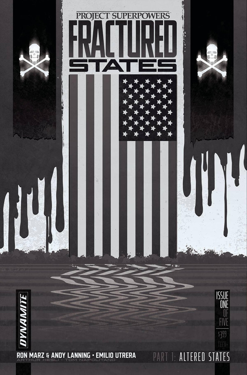 PROJECT SUPERPOWERS FRACTURED STATES #1 CVR G 10 COPY INCV WOOTON B&W