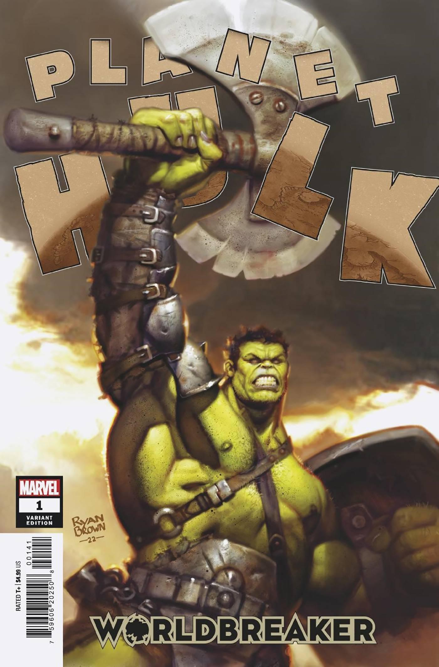 PLANET HULK WORLDBREAKER #1 50 COPY INCV BROWN VAR - Kings Comics