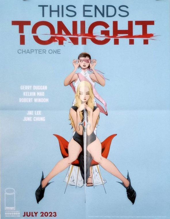 PURR EVIL / THIS ENDS TONIGHT DOUBLE SIDED FOLDED PROMO POSTER - Kings Comics