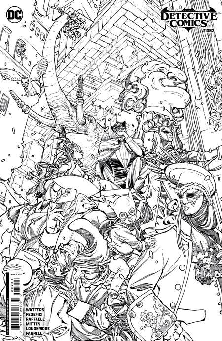 DETECTIVE COMICS VOL 2 (2016) #1082 CVR E INC 1:50 EVAN CAGLE B&W CARD STOCK VAR