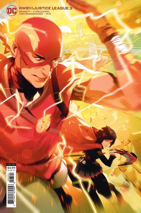 RWBY JUSTICE LEAGUE #3 CVR B SIMONE DI MEO CARD STOCK VAR
