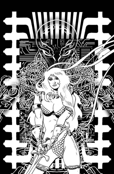 RED SONJA  #1 1982 ONE SHOT 7 COPY BROXTON B&W VIRGIN FOC INCV