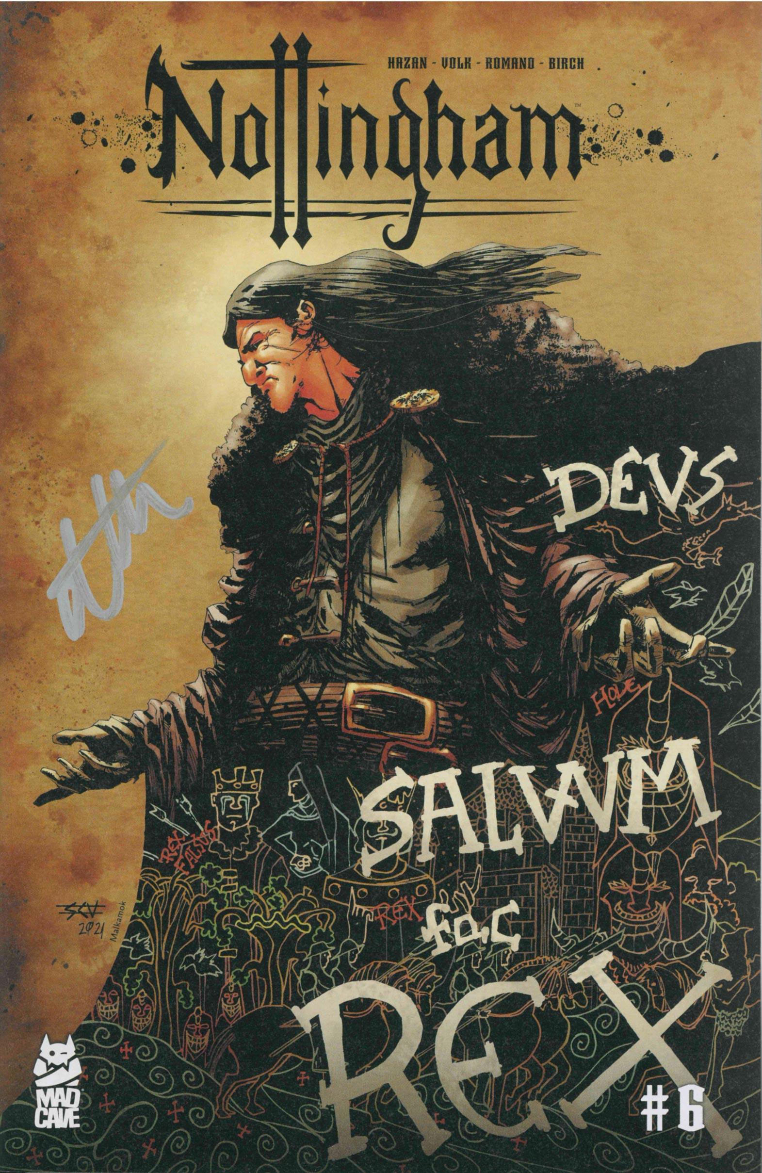 NOTTINGHAM #6 CVR A VOLK - SIGNED BY AUTHOR (SILVER INK) - Kings Comics