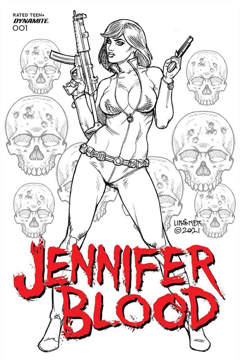 JENNIFER BLOOD VOL 2 #1 CVR J 25 COPY INCV LINSNER B&W